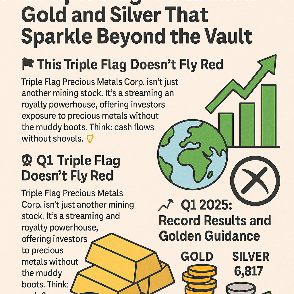 It’s not mining—it’s cash streaming. Triple Flag offers gold and silver exposure with less grime, more shine, and a business model even hedge funds love.