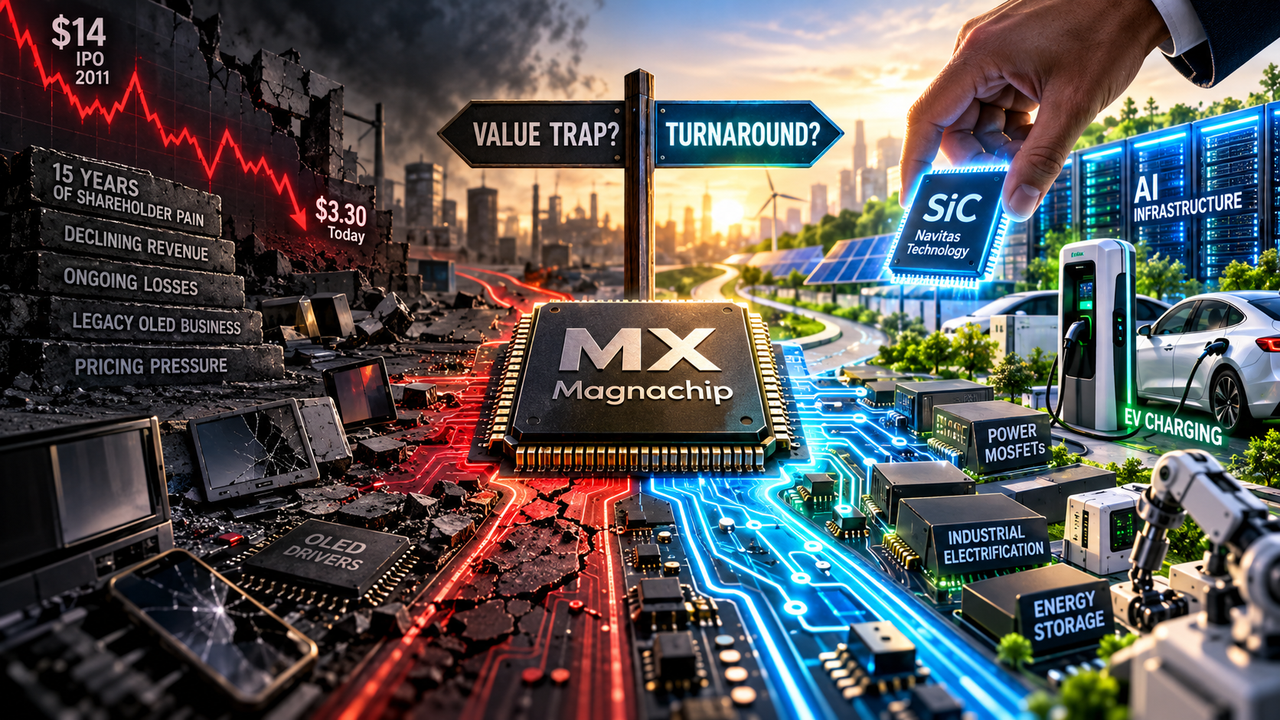 Magnachip MX chip at a crossroads between its troubled past and a silicon carbide turnaround backed by CEO buying and Navitas.