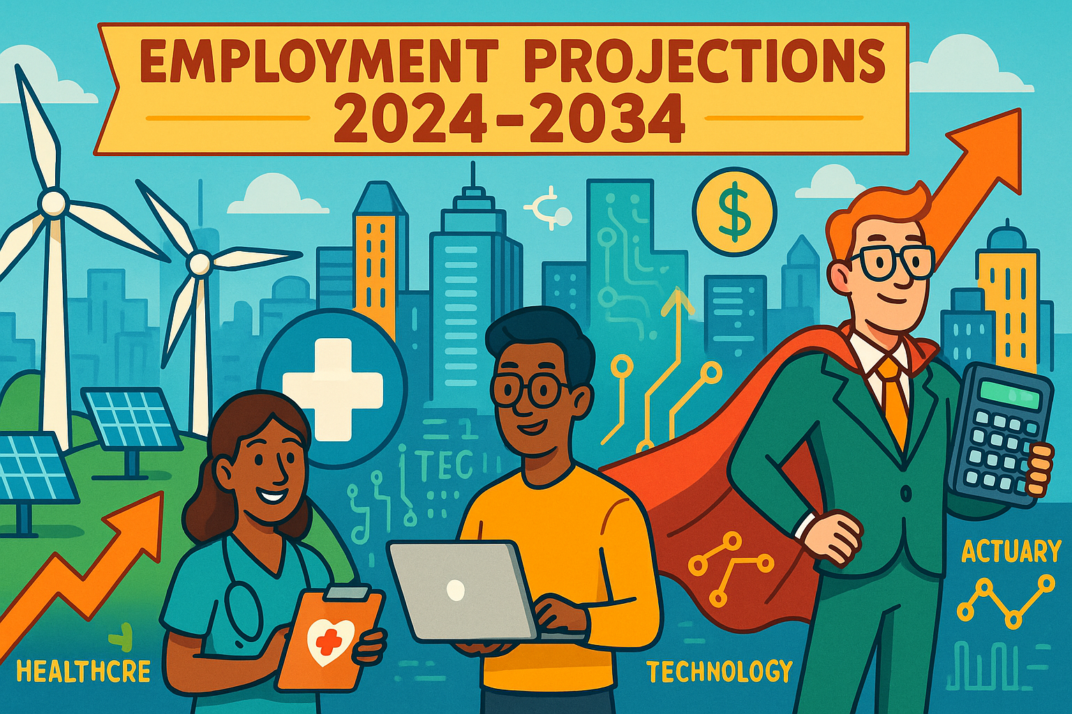 Employment Projections 2024–2034: Healthcare, Energy & Tech Lead 🚀 ...